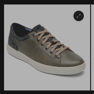 Rockport Green and Black Sneakers with Leather Upper